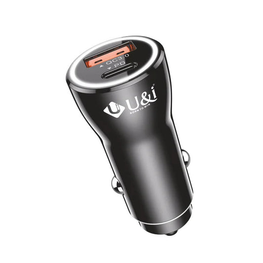 U&I Dual Port Multi Protocol Car Charger Sprint Series 120W - UiCC 8820