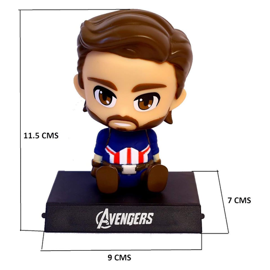 Small Figures Shacking Head & Mobile Holder - Capitan America