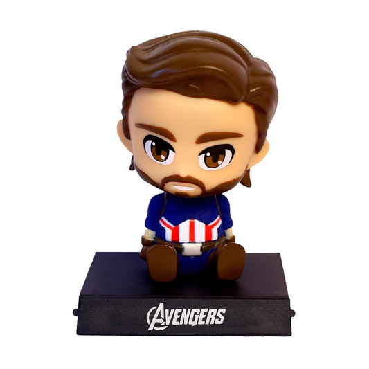 Small Figures Shacking Head & Mobile Holder - Capitan America