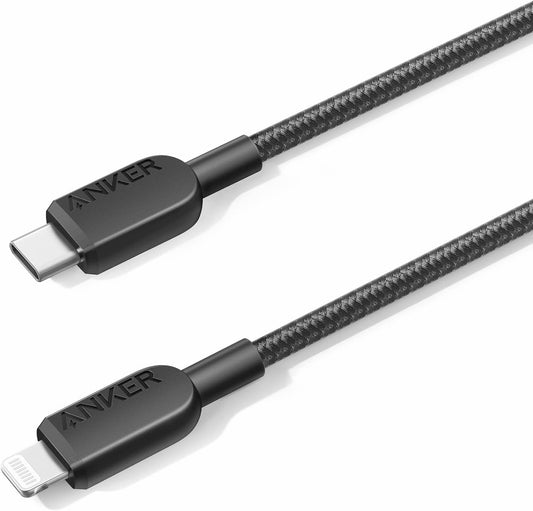 Anker Type-C To Lightning Cable (3ft, Bio-Braided) - Black