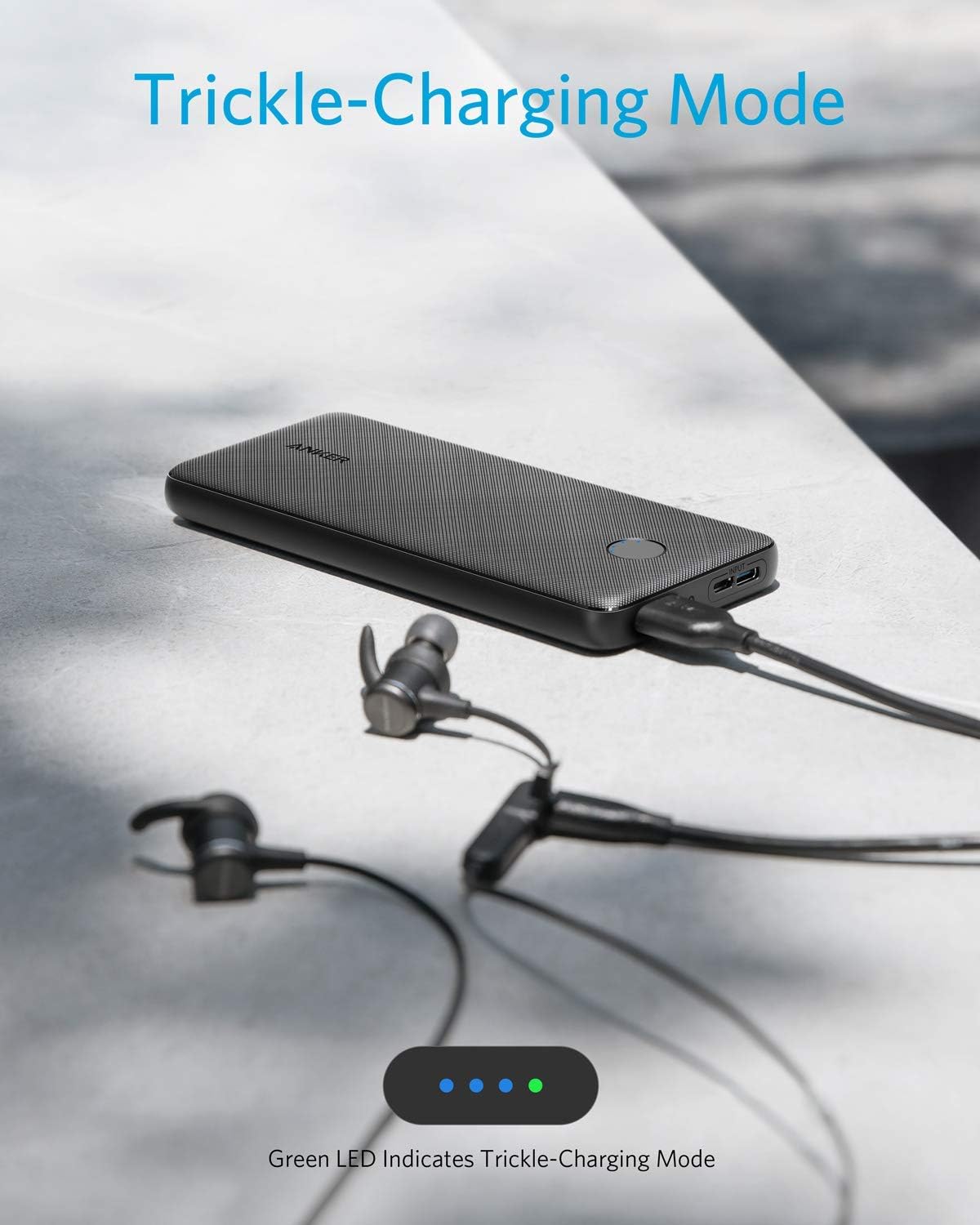 Anker Slim And Powerful Power Bank - PowerCore Slim 10000 mAh - Black