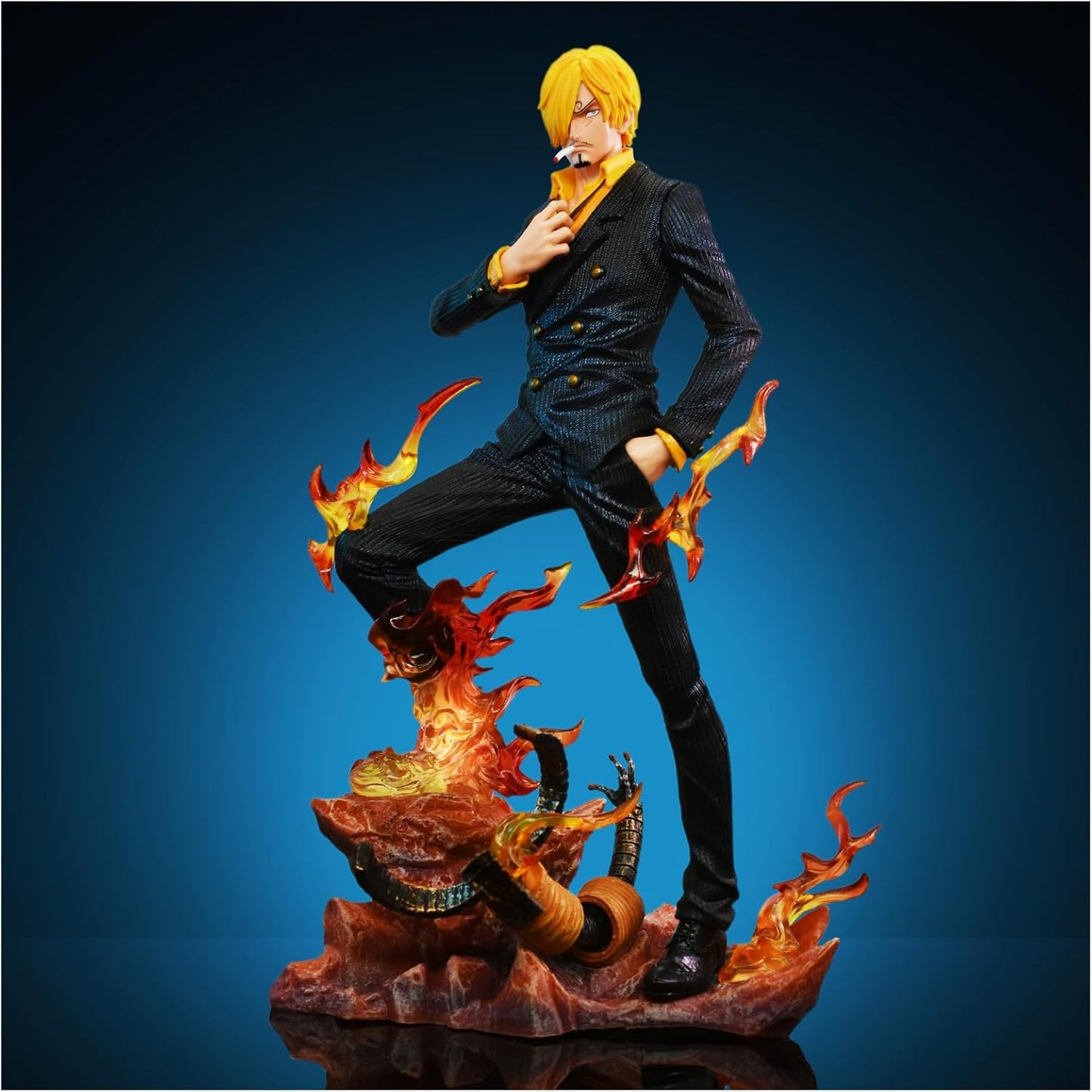 Anime Figure - Sanji Legs On Fire