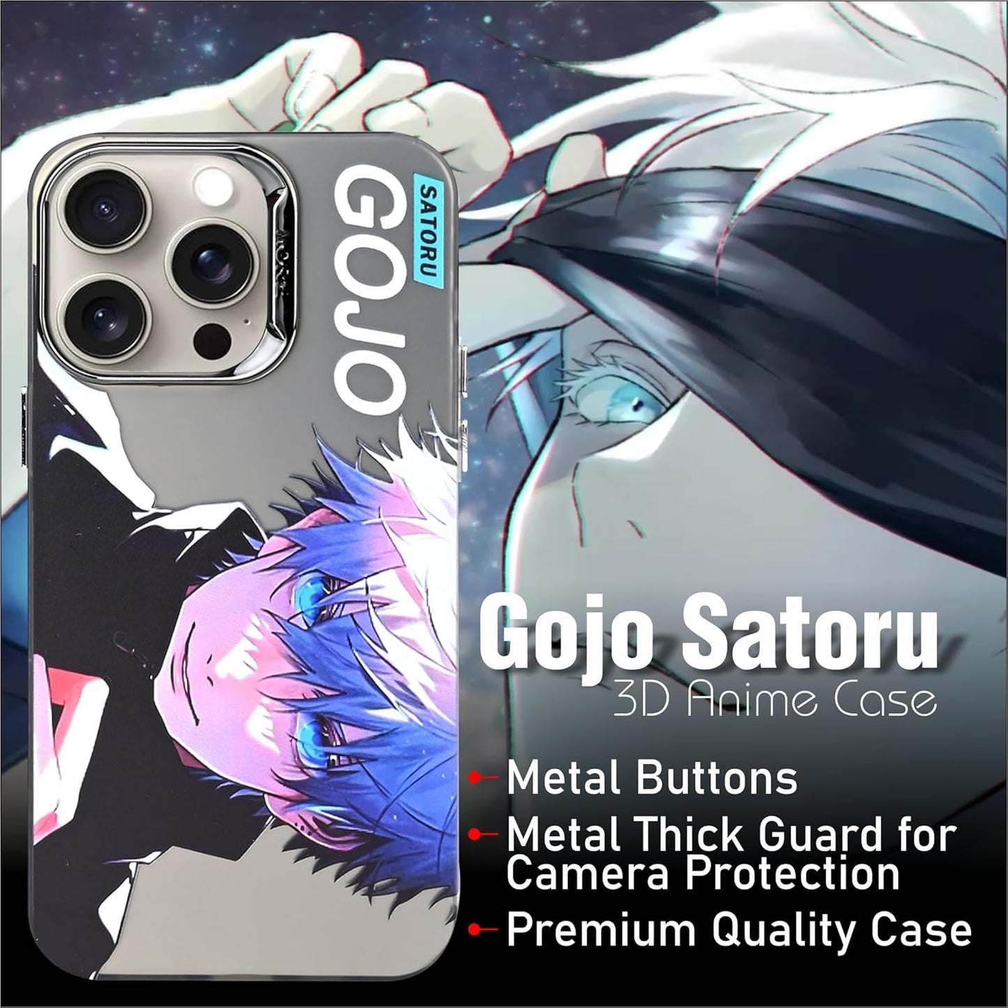 Satoru Gojo jujutsu Case 2 - Multi coor - 13 Pro Max